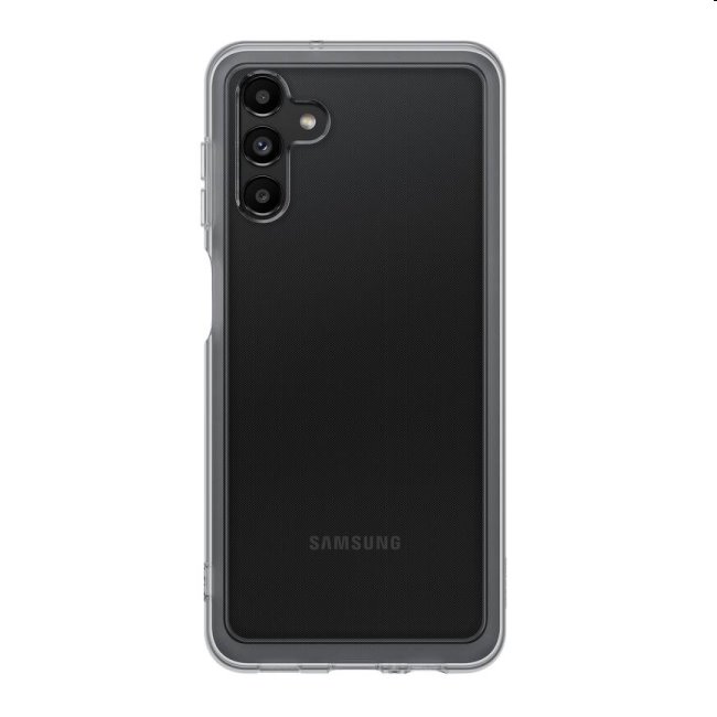Soft Clear Cover tok Samsung Galaxy A13 5G számára, Fekete