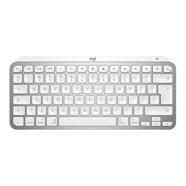 Logitech MX Keys Mini For Mac Minimalist Wireless Illuminated Keyboard - Pale Grey - US INT'L