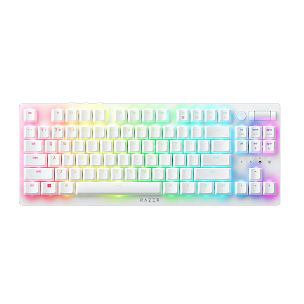 Razer DeathStalker V2 Pro Tenkeyless gamer billentyűzet (Red Switch), fehér