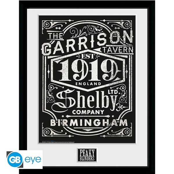 Shelby Company (Peaky Blinders) bekeretezett plakát
