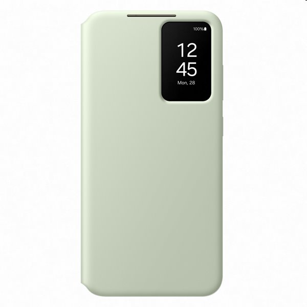 Smart View Wallet tok Samsung Galaxy S24 Plus számára, light zöld