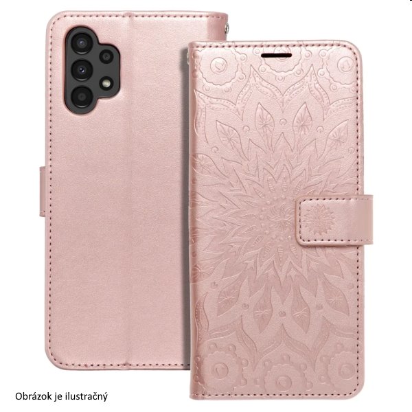 MEZZO Book mandala tok Samsung Galaxy A15 5G számára, rózsaszín