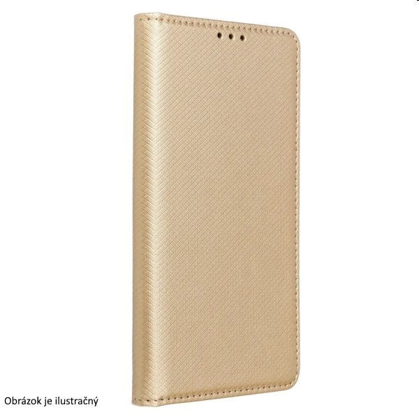 Smart Case Book tok Samsung Galaxy A15 4G/A15 5G számára, arany