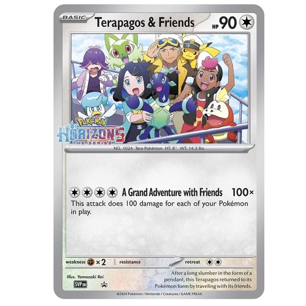 Ajándék - Pokemon kártya Horizons Terapagos & Friends Oversized ár 2.968 Ft