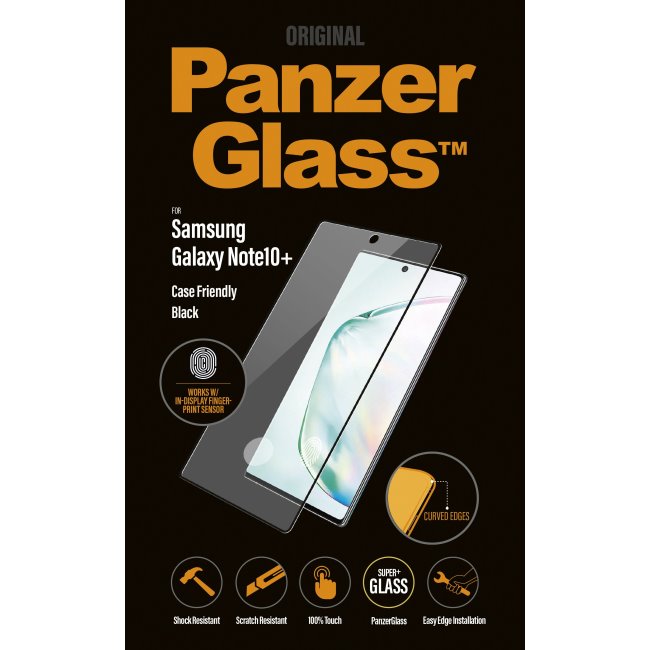 Temperált védőüveg PanzerGlass Case Friendly Samsung Galaxy Note 10 Plus - N975F, fekete