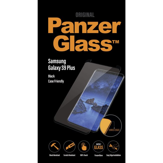 Temperált védőüveg PanzerGlass Case Friendly Samsung Galaxy S9 Plus - G965F, fekete