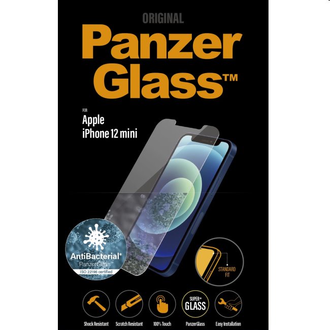 Védőüveg PanzerGlass állványard Fit AB  Apple iPhone 12 mini, clear