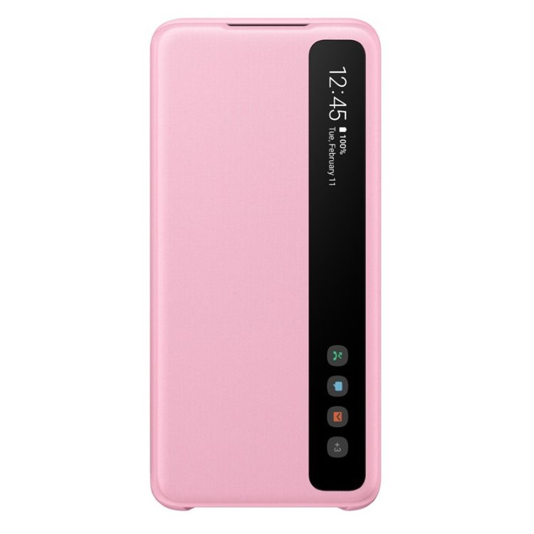 Tok Samsung Clear View Cover EF-ZG980CPE Samsung Galaxy S20 - G980F, Pink