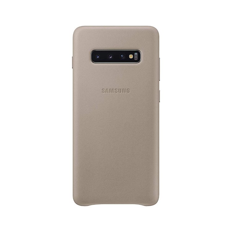 Tok Samsung Leather Cover EF-VG975LJE for Samsung Galaxy S10 Plus - G975F, Grey