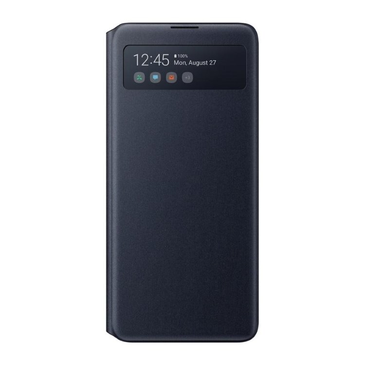 Tok Samsung S-View Wallet Cover EF-EN770PBE Samsung Galaxy Note 10 Lite - N770F, Black