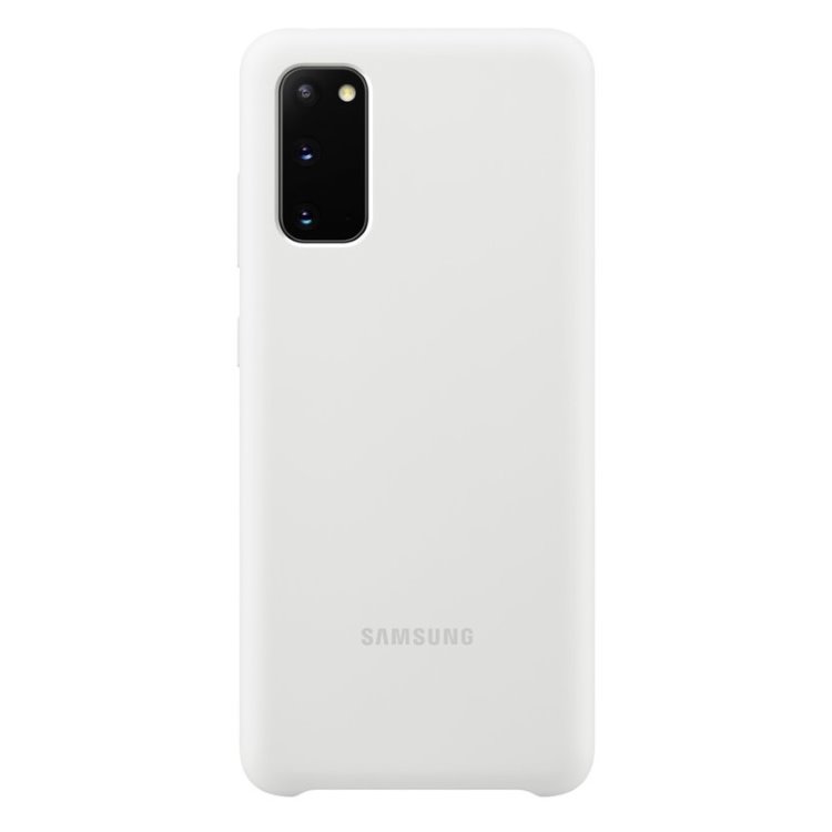 Tok Samsung Silicone Cover EF-PG980TWE Samsung Galaxy S20 - G980F, White