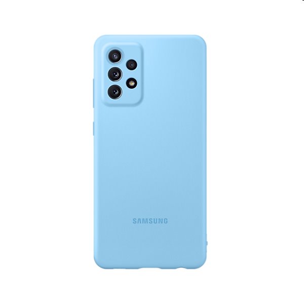 Silicone Cover tok Samsung Galaxy A72 számára, kék