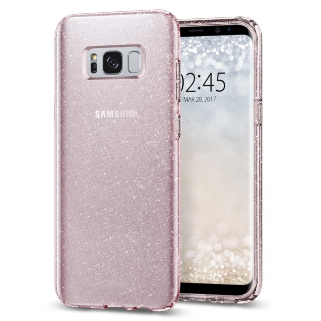 Spigen Liquid Crystal Glitter tok for Samsung Galaxy S8 Plus - G955F, Rose Quartz