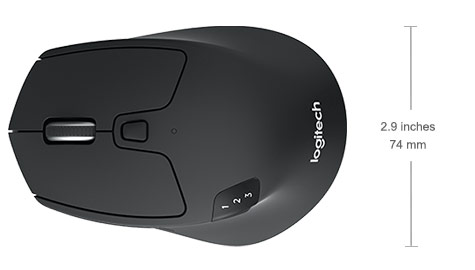 Logitech Optical Vezeték nélküli Egér M720 Triathlon, Fekete