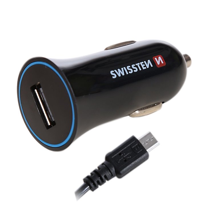 Autós töltő Swissten micro USB kábellel Autós töltő Swissten micro USB kábellel