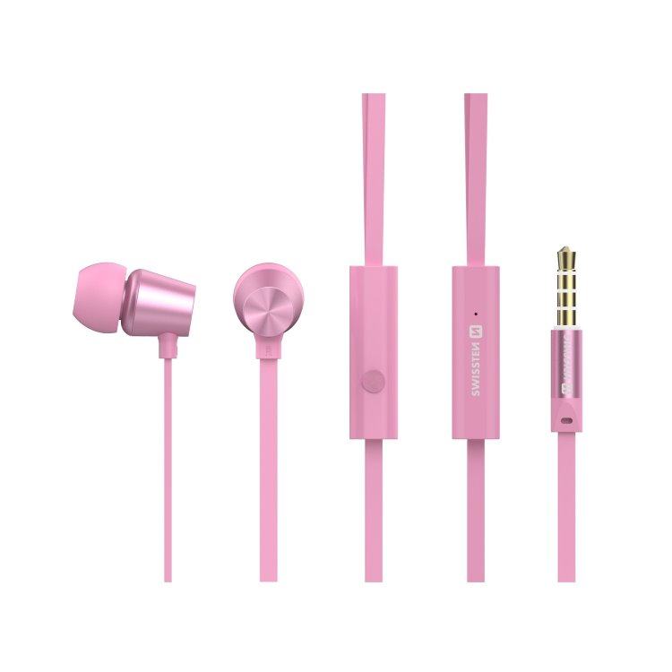 Fülhallgató Swissten Dynamic YS500, rózsaszín