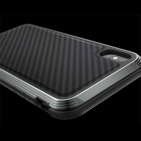 X-Doria Defense Lux for iPhone Xs Max - Black Carbon Fiber X-Doria Defense Lux for iPhone Xs Max - Black Carbon Fiber
