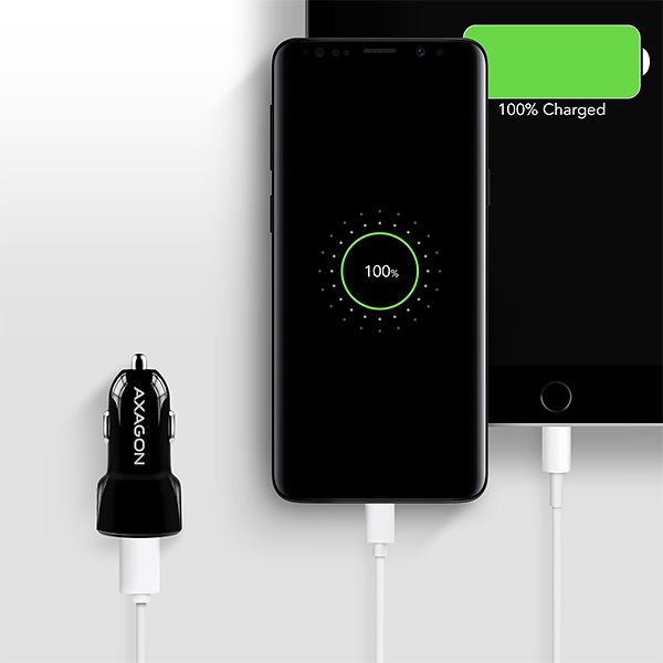 Autós töltő AXAGON PWC-QC5 QuickCharge 3.0 - 31W, Fekete Autós töltő AXAGON PWC-QC5 QuickCharge 3.0 - 31W, Fekete
