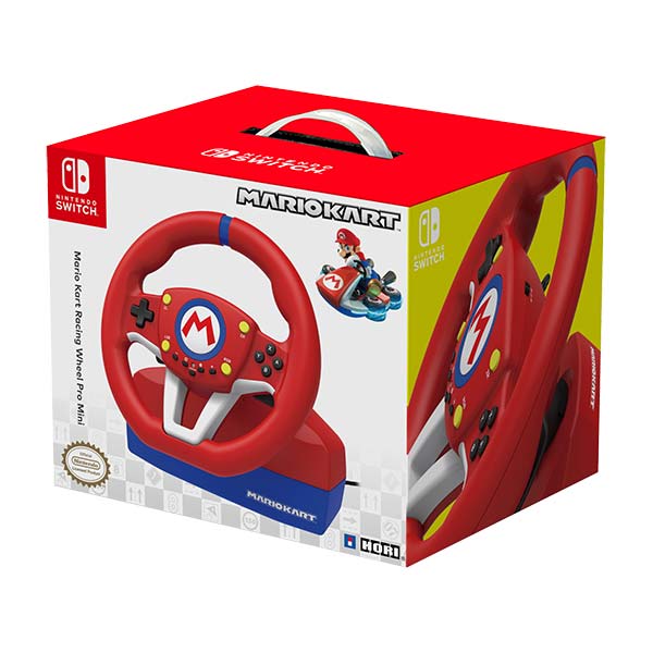 HORI verseny kormánykerék Mario Kart Pro MINI konzolhoz Nintendo Switch, piros