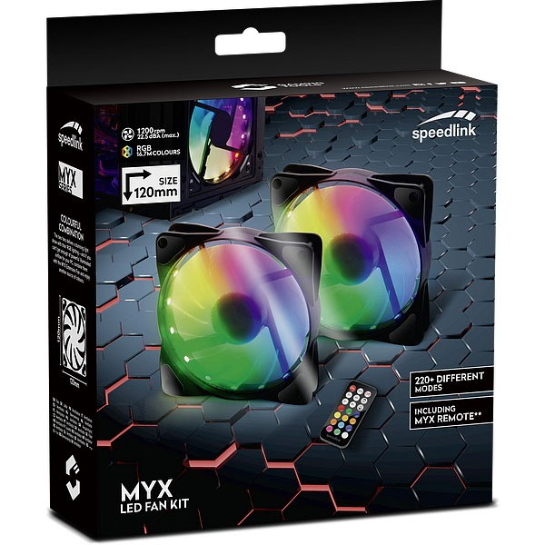RGB ventilátorok Speedlink Myx LED Fan Kit