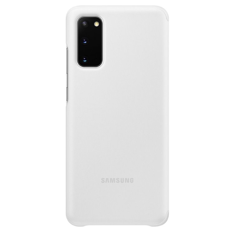 Clear View Cover tok Samsung Galaxy S20 számára, fehér