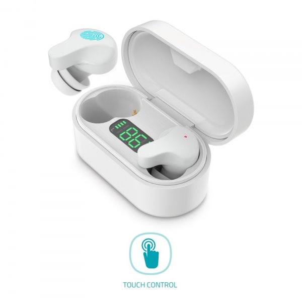 LAMAX Taps1, vezeték nélküli fülhallgató, fehér