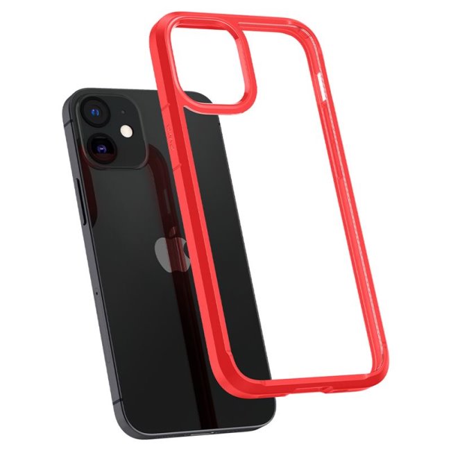Tok Spigen Ultra Hybrid  Apple iPhone 12 Mini, piros