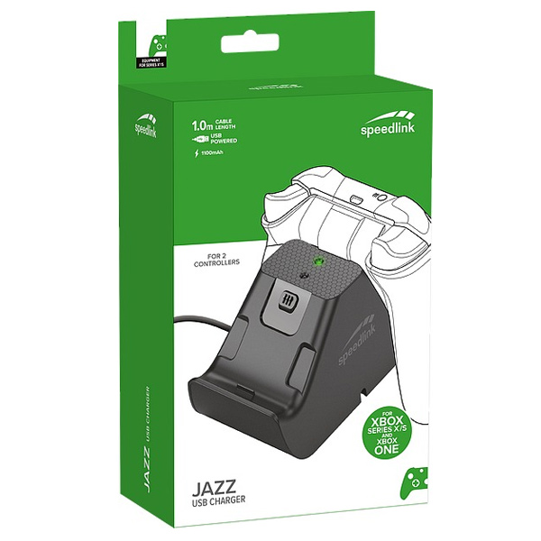 Töltő Speedlink Jazz USB Xbox Series X, Xbox One számára, fekete