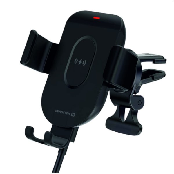 Swissten autós telefontartó a szellőzőrácsra vezeték nélküli töltéssel S-Grip GW1-AV5