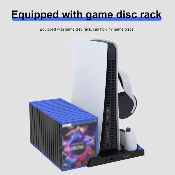 iPega P5013 dokkolóállomás PlayStation 5, Dualsense és Pulse 3D