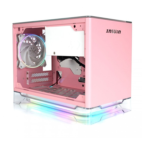 InWin Gaming Ház A1 PLUS ITX 650 W, rózsaszín InWin Gaming Ház A1 PLUS ITX 650 W, rózsaszín