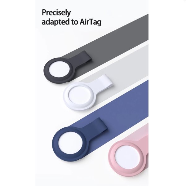 Szilikontok Tactical karabinerrel AirTag, fehér Szilikontok Tactical karabinerrel AirTag, fehér