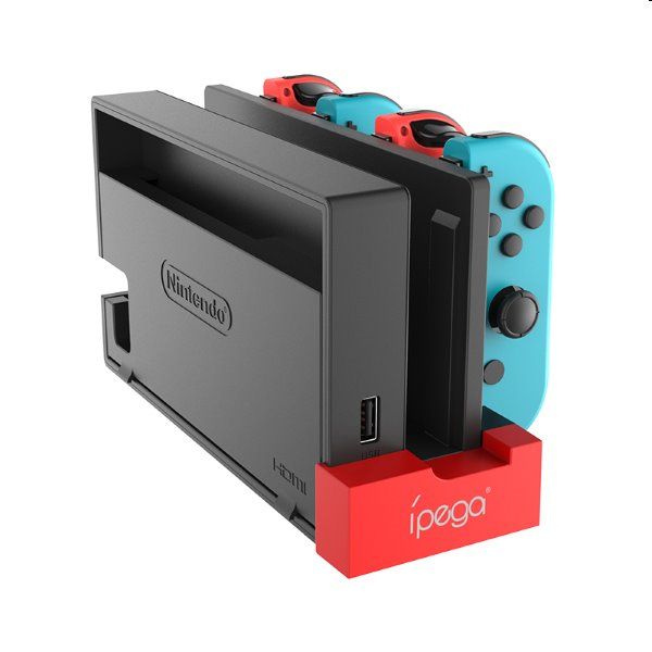 Töltőállomás iPega 9186  Nintendo Switch Joy-con, Fekete Töltőállomás iPega 9186  Nintendo Switch Joy-con, Fekete