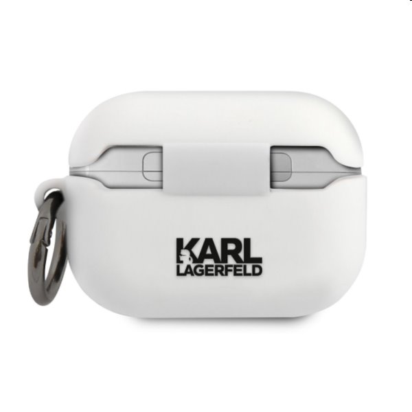 Karl Lagerfeld Rue St Guillaume szilikon tok Apple AirPods Pro számára, fehér