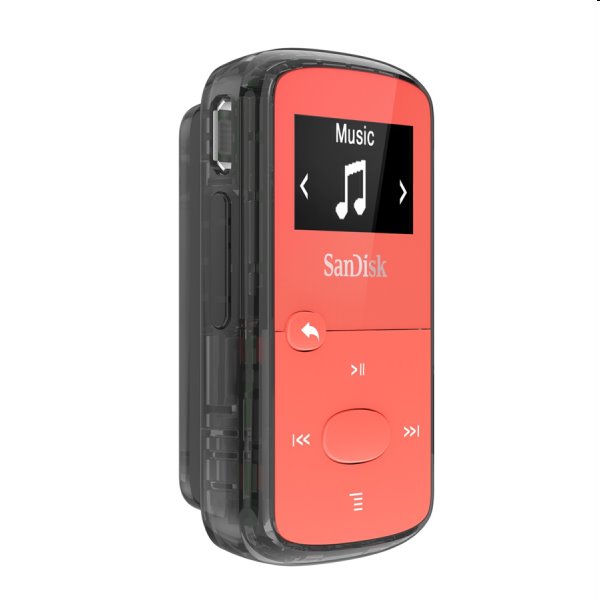 Lejátszó SanDisk MP3 Clip Jam 8 GB MP3, piros