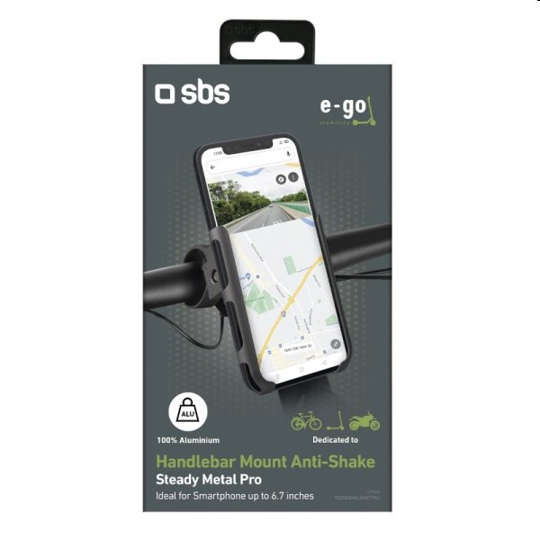 SBS Alumínium Tartó PRO E-Go for elektromos roller és bicikli, fekete SBS Alumínium Tartó PRO E-Go for elektromos roller és bicikli, fekete