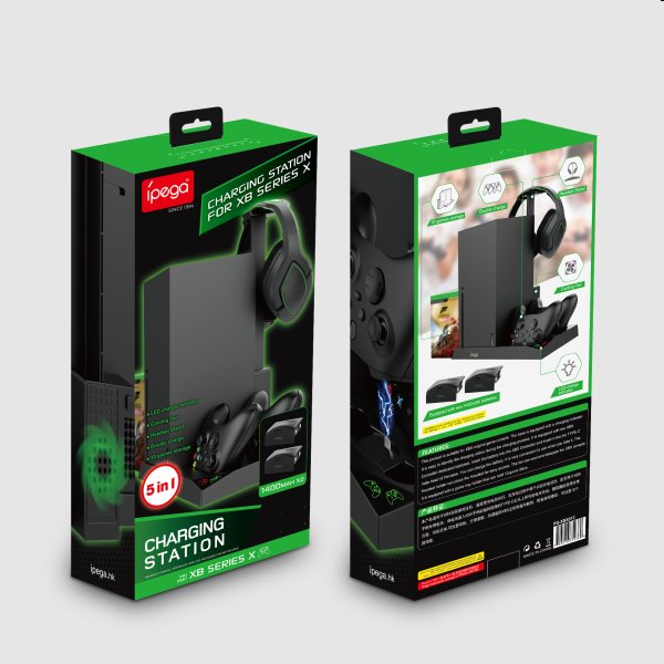 iPega XBX013 Dokolló állomás Xbox Series X számára, Vezeték nélküli kontroller és fejbeszélő iPega XBX013 Dokolló állomás Xbox Series X számára, Vezeték nélküli kontroller és fejbeszélő
