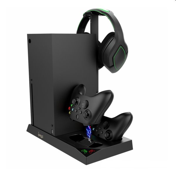 iPega XBX013 Dokolló állomás Xbox Series X számára, Vezeték nélküli kontroller és fejbeszélő iPega XBX013 Dokolló állomás Xbox Series X számára, Vezeték nélküli kontroller és fejbeszélő