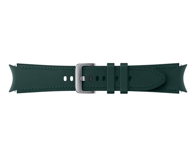 Tartalék hibrid bőr óraszíj  Samsung Galaxy Watch4 számára (méret M/L), zöld