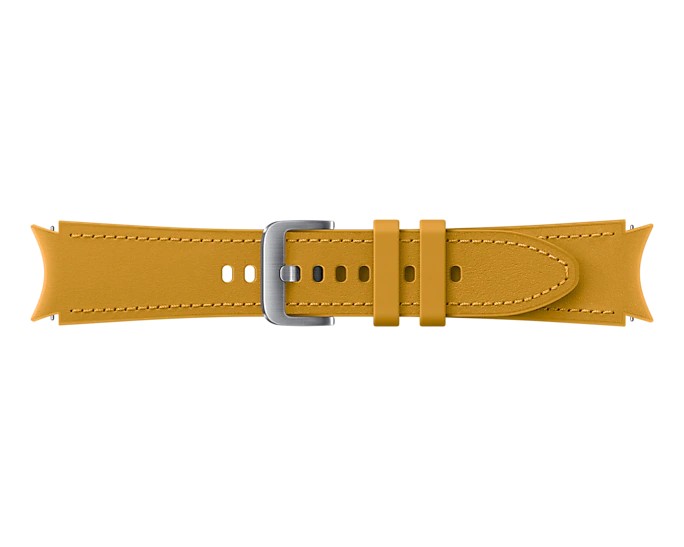 Tartalék hibrid bőr óraszíj Samsung Galaxy Watch4 (méret M/L), mustard Tartalék hibrid bőr óraszíj Samsung Galaxy Watch4 (méret M/L), mustard
