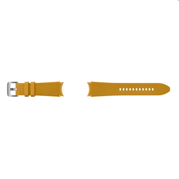 Tartalék hibrid bőr óraszíj Samsung Galaxy Watch4 (méret M/L), mustard Tartalék hibrid bőr óraszíj Samsung Galaxy Watch4 (méret M/L), mustard