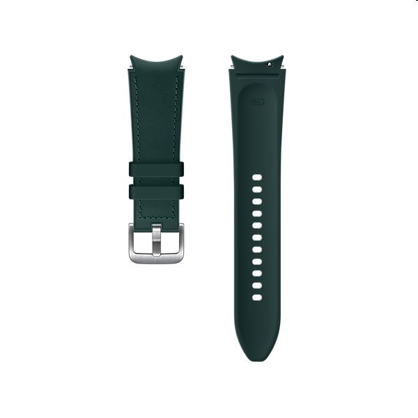 Tartalék hibrid bőr óraszíj  Samsung Galaxy Watch4 számára (méret S/M), zöld