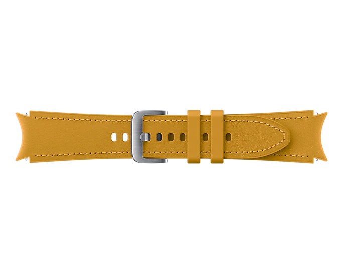 Tartalék hibrid bőr óraszíj  Samsung Galaxy Watch4 (méret S/M), mustard