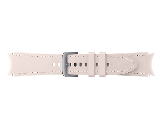 Tartalék hibrid bőr óraszíj  Samsung Galaxy Watch4 (méret S/M), pink