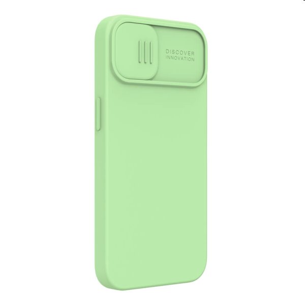 Nillkin CamShield Silky Magnetic szilikon hátlapi tok for iPhone 13, zöld