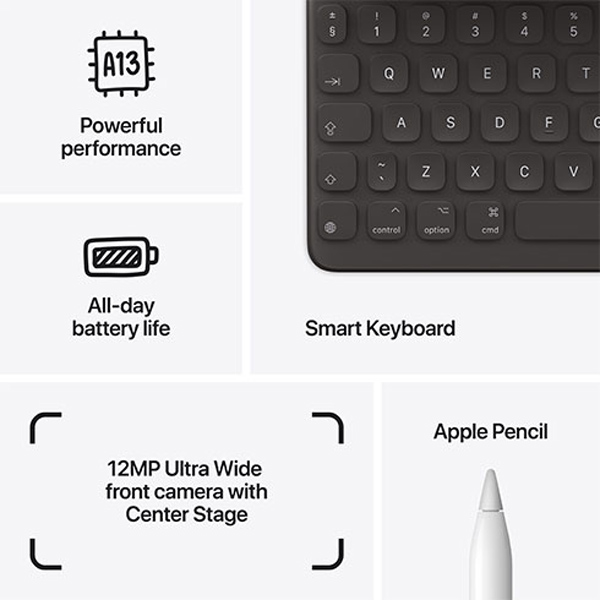 Apple iPad 10.2" (2021) Wi-Fi 256GB, space szürke Apple iPad 10.2" (2021) Wi-Fi 256GB, space szürke