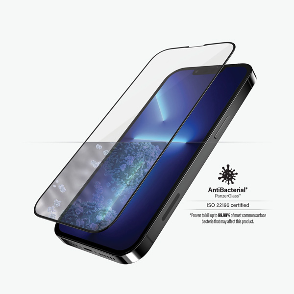 Temperált védőüveg PanzerGlass Case Friendly  Apple iPhone 13 Pro Max, fekete