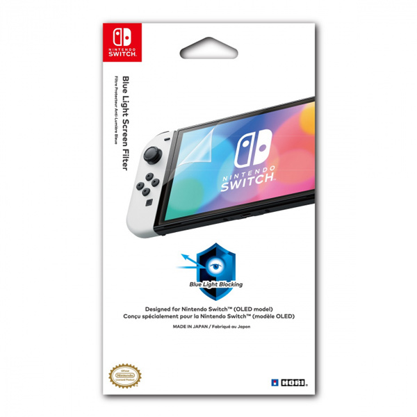 HORI Blue Light Cut Screen Protective Filter for Nintendo Switch - OLED Model