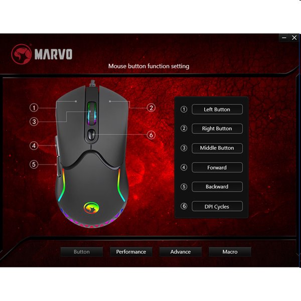 Marvo Egér M359, 3200DPI, optika, 7 gomb, vezetékes USB, fekete, gamer Marvo Egér M359, 3200DPI, optika, 7 gomb, vezetékes USB, fekete, gamer
