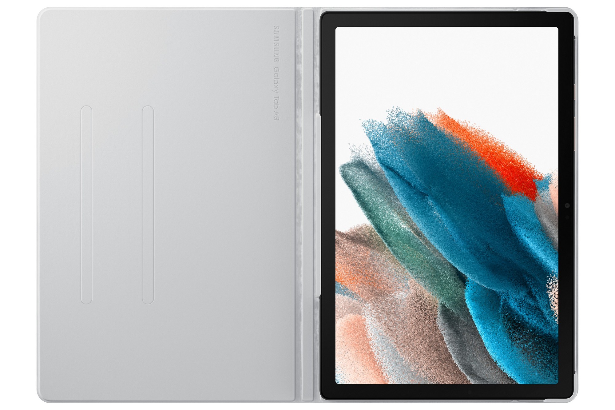 Tok Book Cover for Samsung Galaxy Tab A8 10.5 (2021), silver